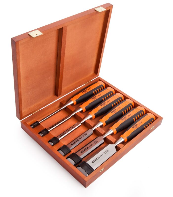Bahco 424P-S6-EUR Chisel Set in Wooden Box (6 Piece)