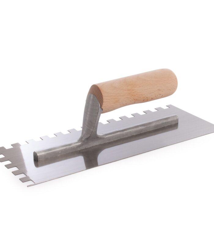 RST RTR6260 Square Notched Trowel with Wooden Handle 10mm