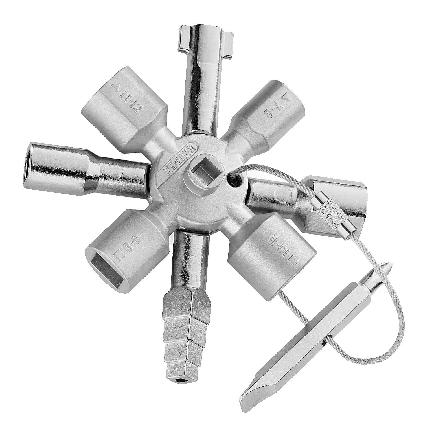 Knipex 00 11 01 TwinKey Control Cabinet Key for Standard Cabinets & Shut-Off Systems