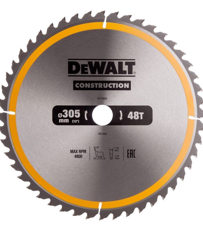 Dewalt DT1959 Construction Circular Saw Blade 305 x 30mm x 48T