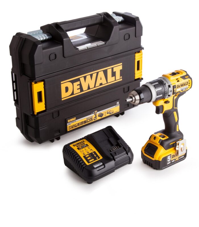 Dewalt DCD796P1 18V XR Brushless Combi Drill (1 x 5.0Ah Battery) in TStak Case
