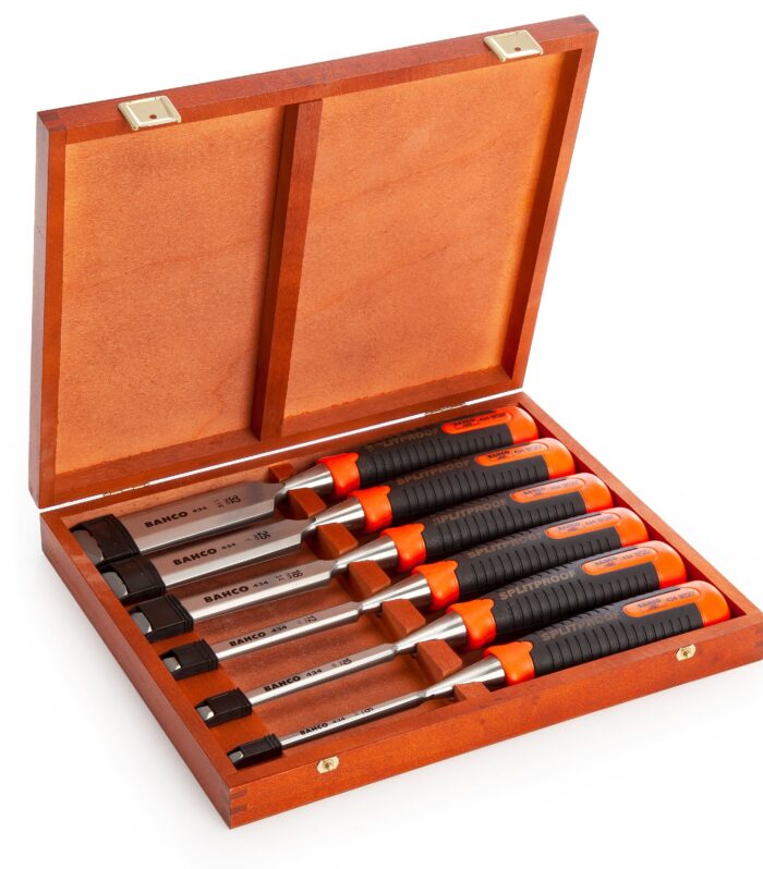 Bahco 434-S6-EUR Bevel Edge Chisel Set (Set of 6)