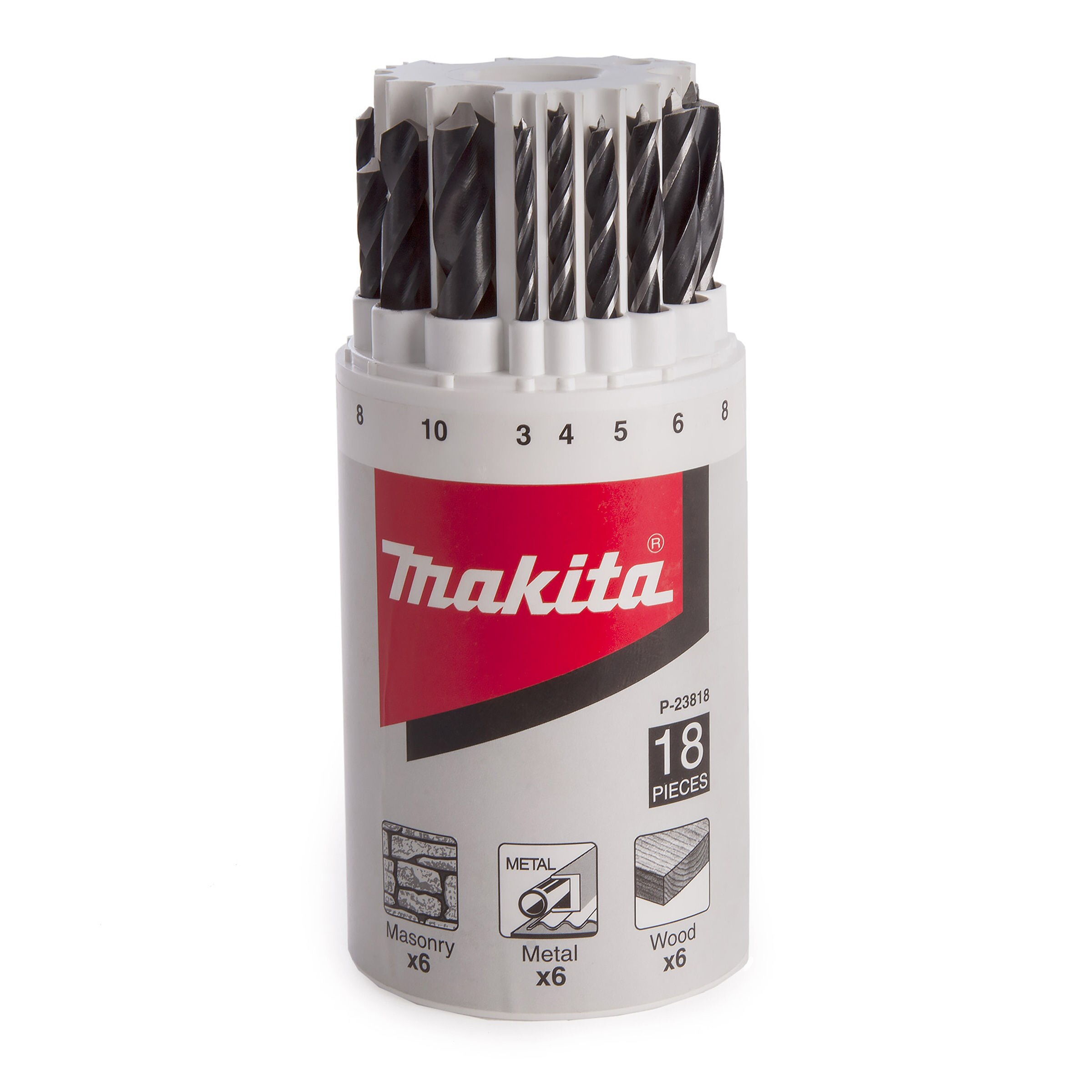 Makita P-23818 Performance Drill Bit Set (18 Piece)
