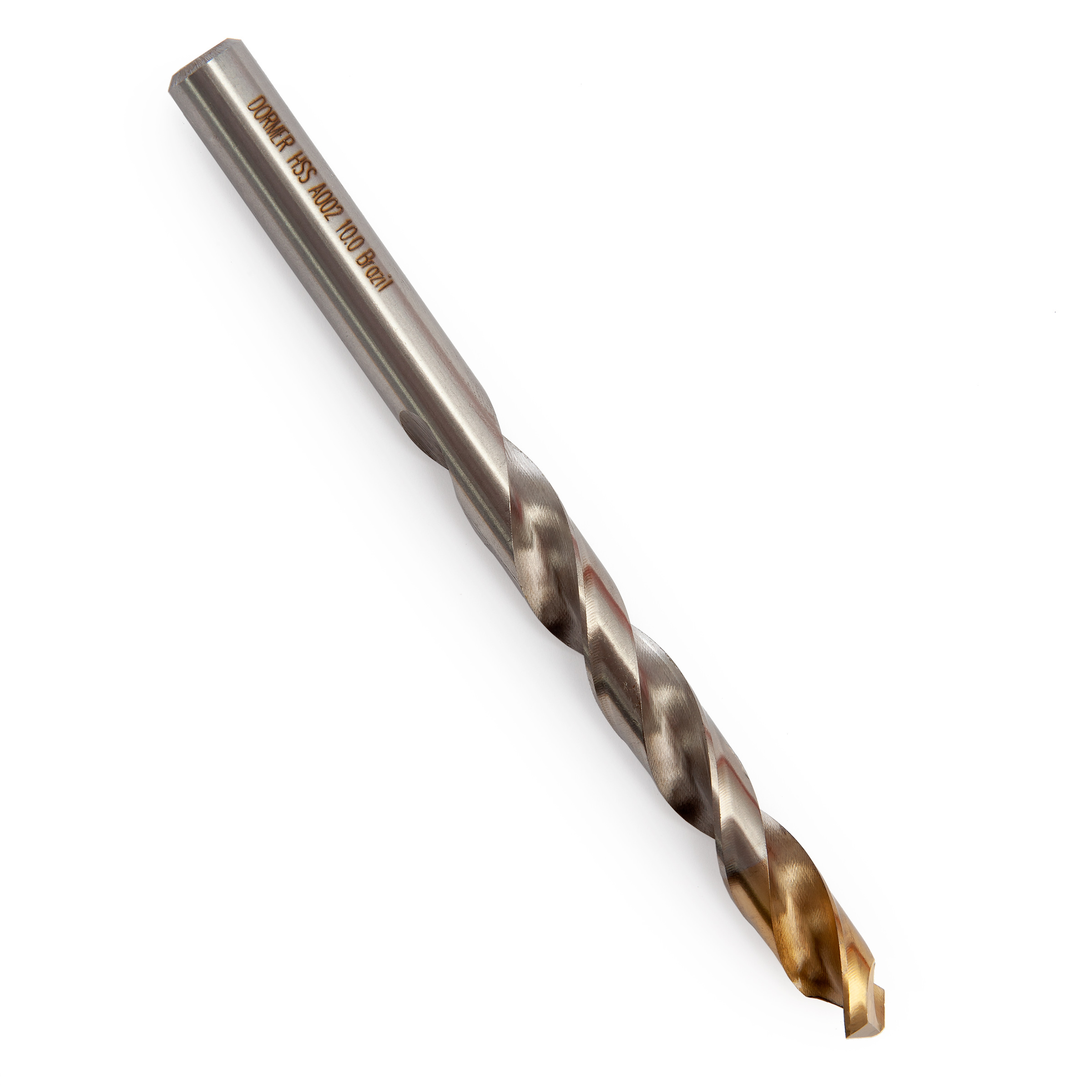 Dormer A00210.0 HSS TiN-Tip Jobber Drill Bit 10mm (Pack of 10)