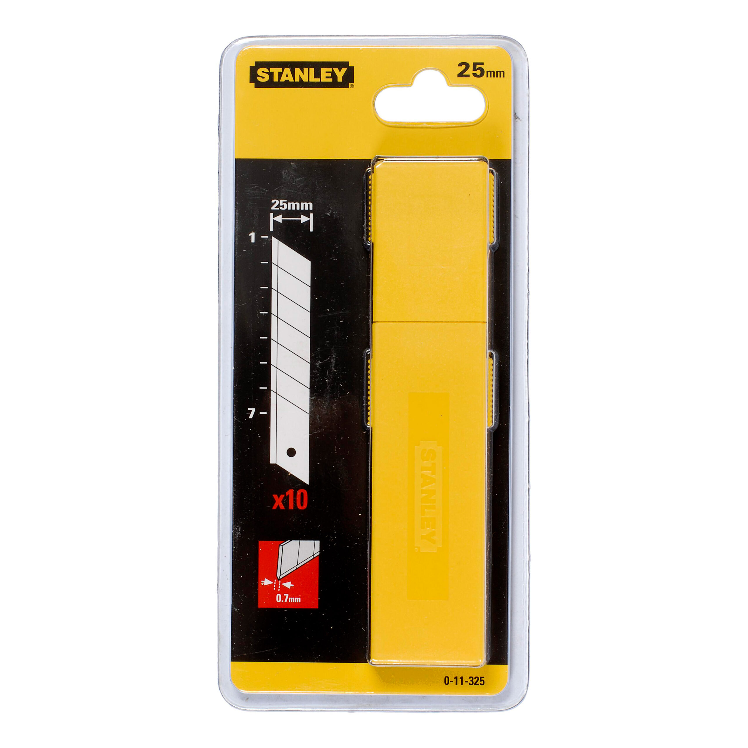 Stanley 0-11-325 Snap-Off Knife Blade 25mm (Pack of 10)
