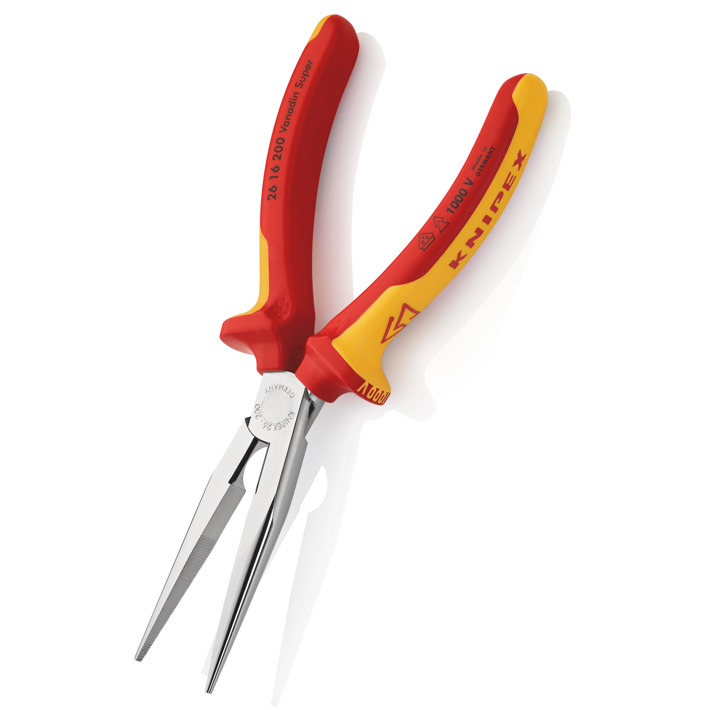 Knipex 26 16 200 SB VDE Snipe Nose Side Cutting Pliers 200mm