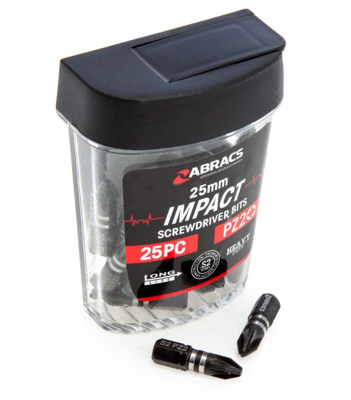 Abracs IPZ22525 Expert Impact Screwdriver Bit PZ2 x 25mm (Pack of 25)