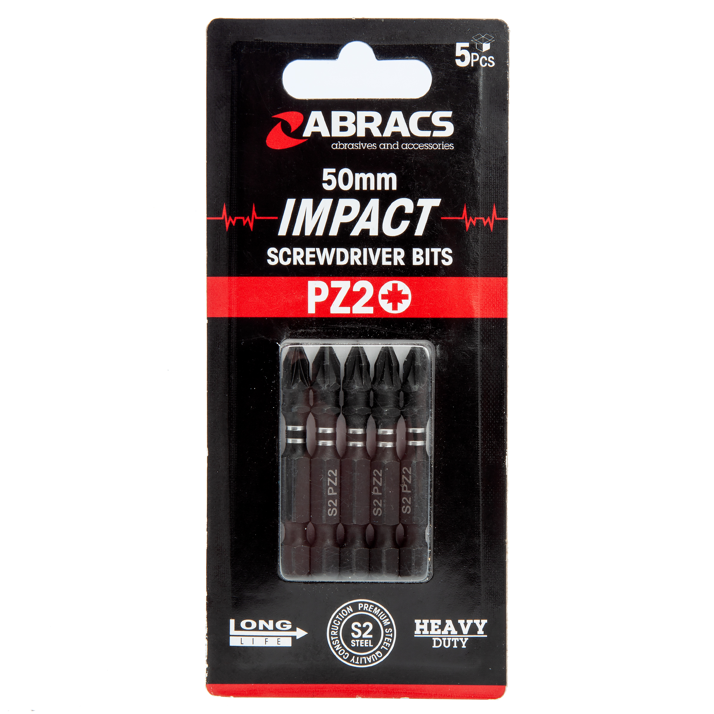 Abracs IPZ25005 Expert Impact Screwdriver Bit PZ2 x 50mm (Pack of 5)