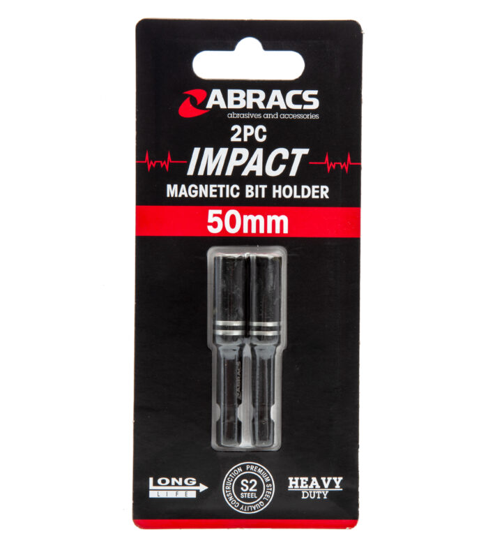 Abracs SDMBH2 Expert Impact Magnetic Bit Holder 50mm (Pack of 2)