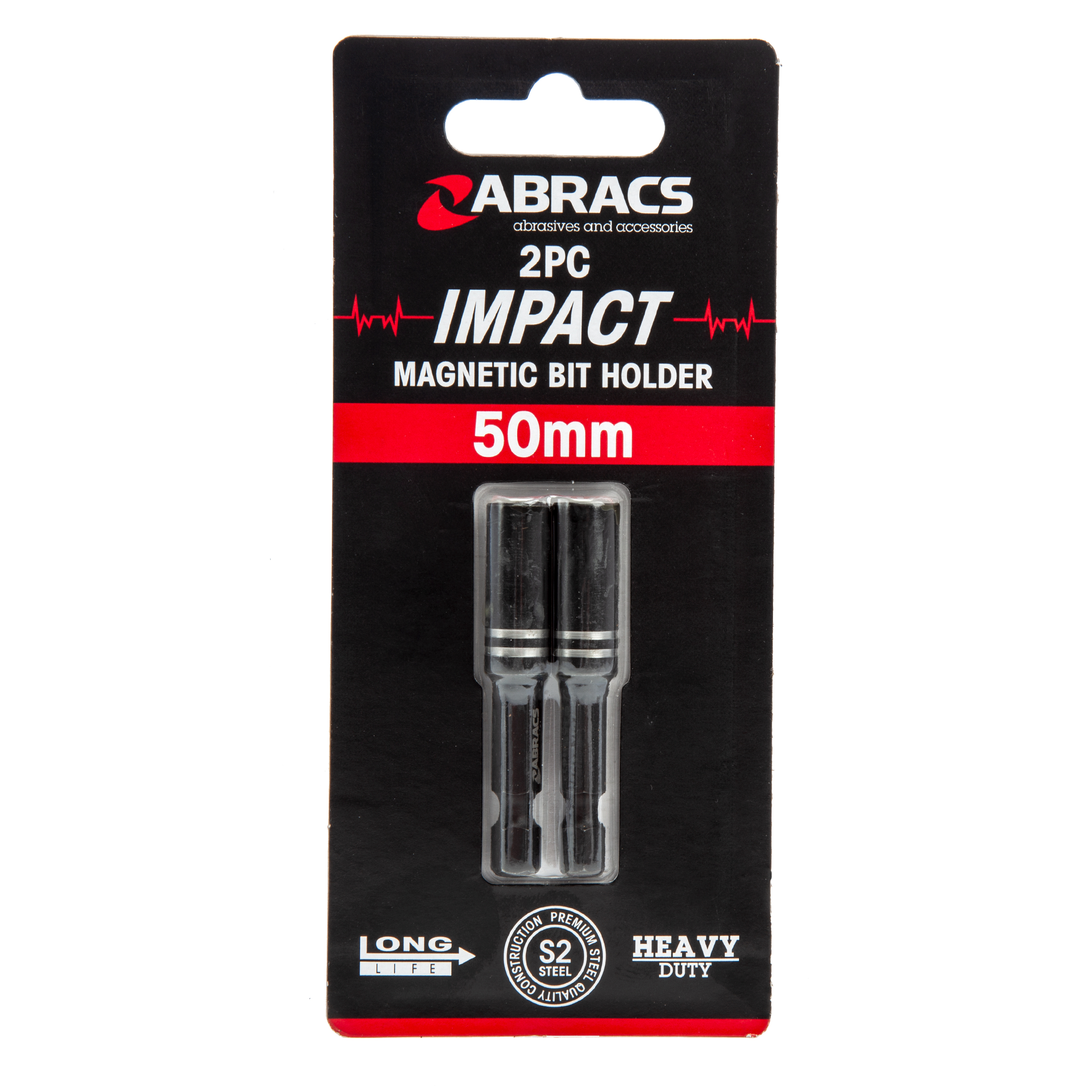 Abracs SDMBH2 Expert Impact Magnetic Bit Holder 50mm (Pack of 2)