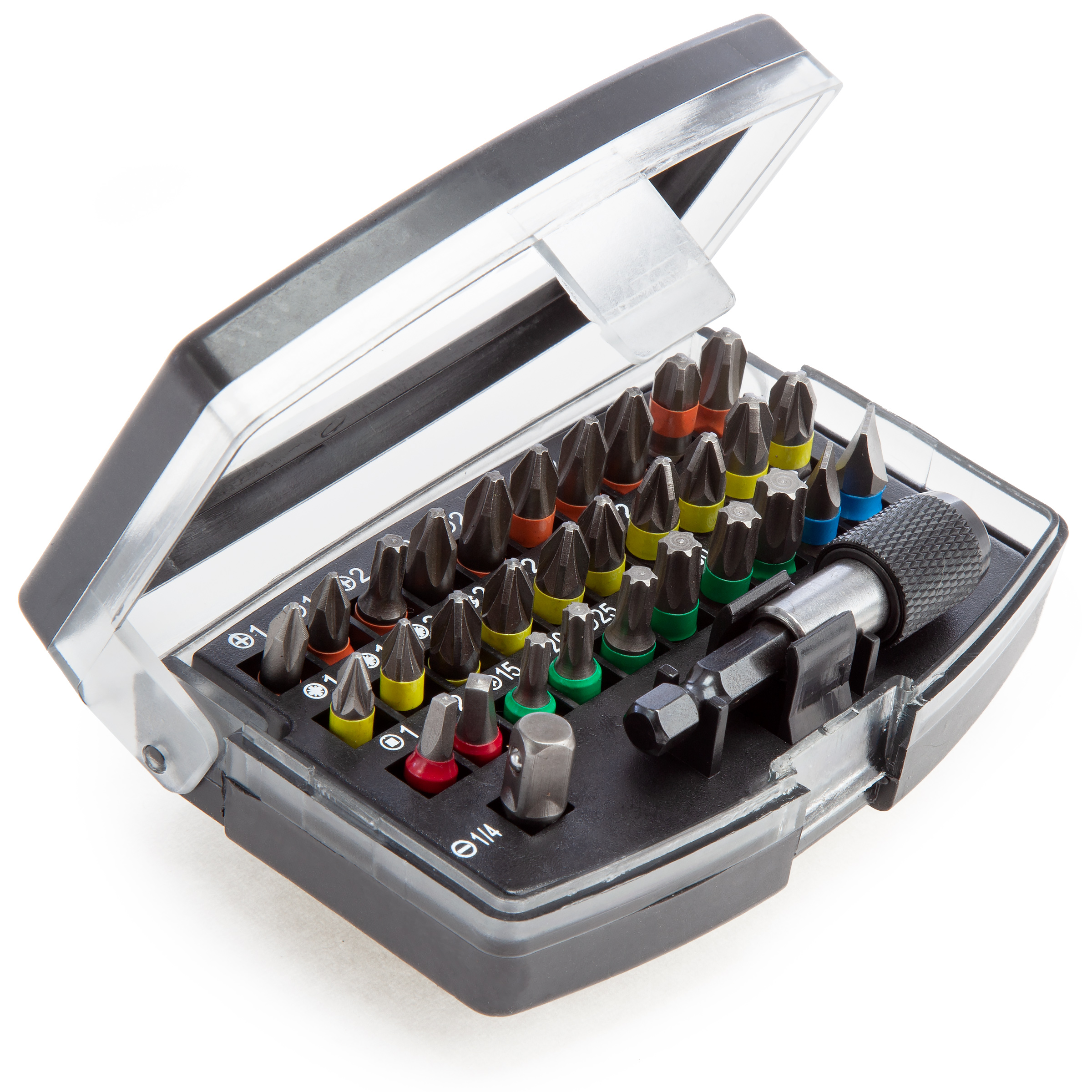 XTrade X0900016 Screwdriver Bit Set with Magnetic Bit Holder (32 Piece)