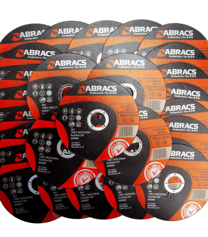 Abracs PFET12510FI Proflex Flat Extra Thin INOX Cutting Disc 125 x 1 x 22mm (Pack of 25)