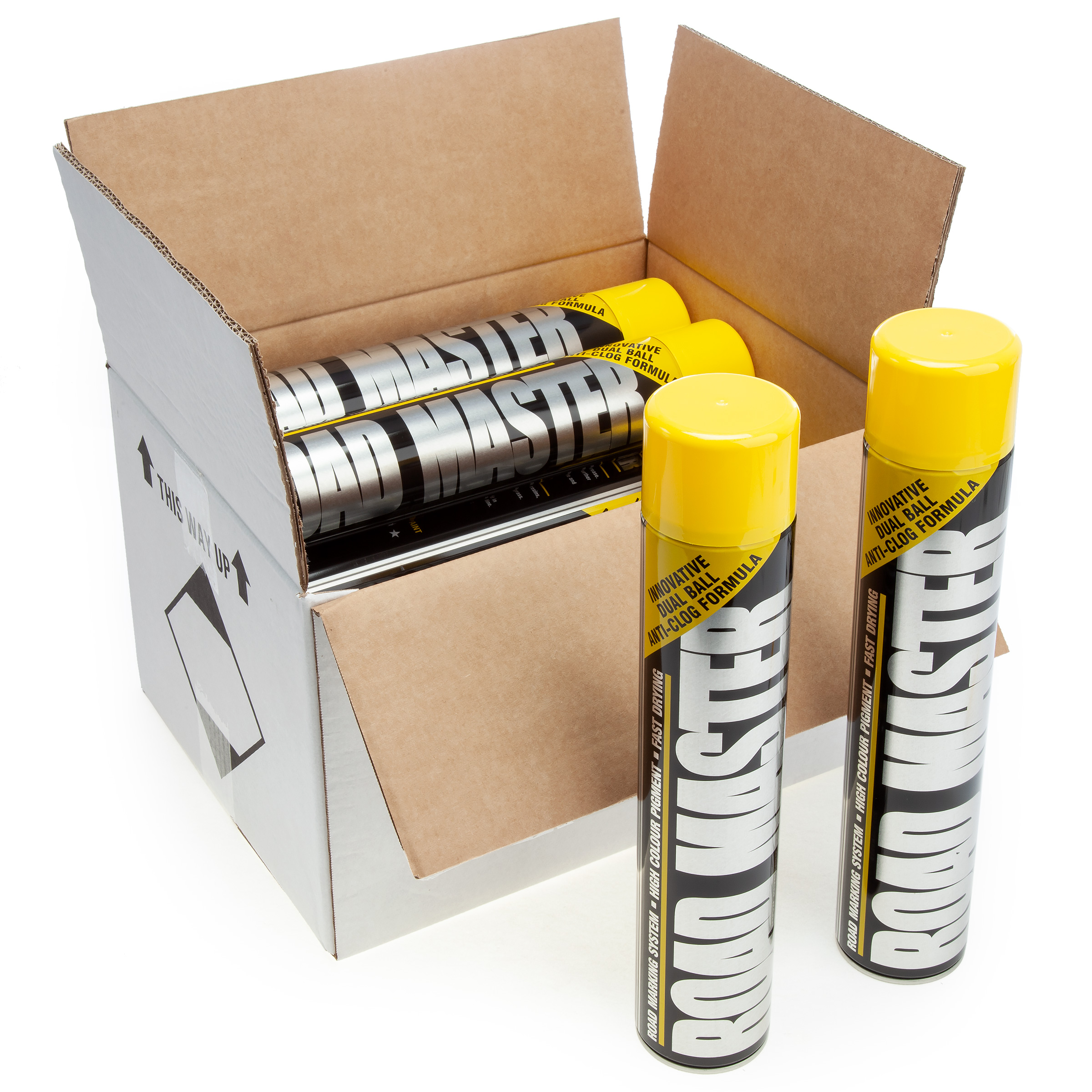 Roadmaster AARO02 Yellow Line Marking Paint 750ml (Box of 12)