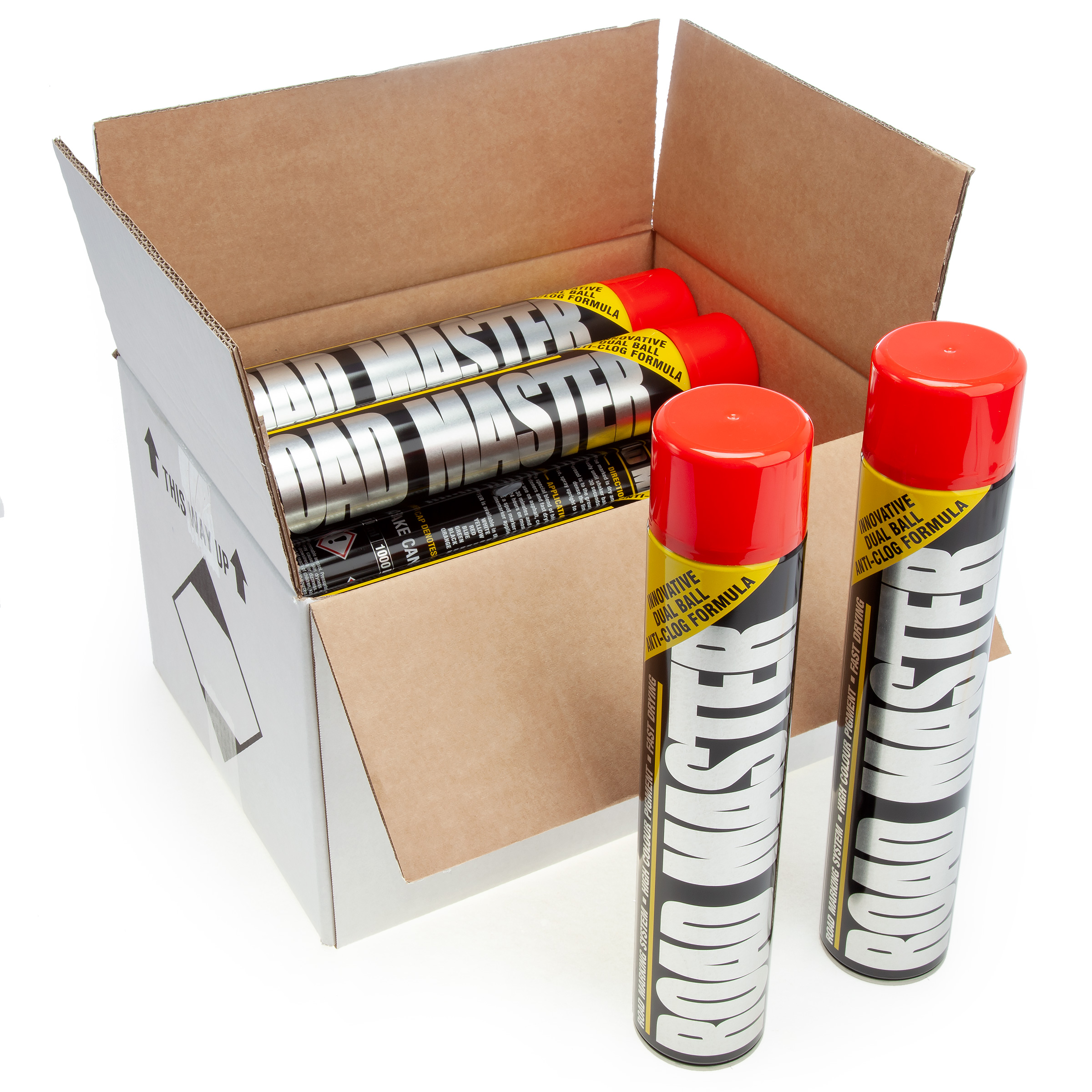 Roadmaster AARO04 Red Line Marking Paint 750ml (Box of 12)
