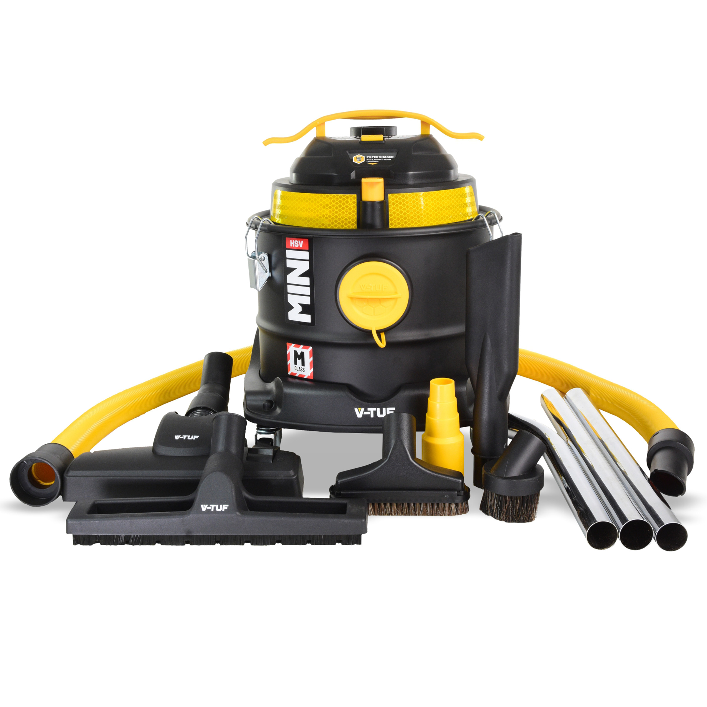 V-TUF MINI HSV M-Class Dust Extractor - Health & Safety Version with 5 Dust Bags (110V)