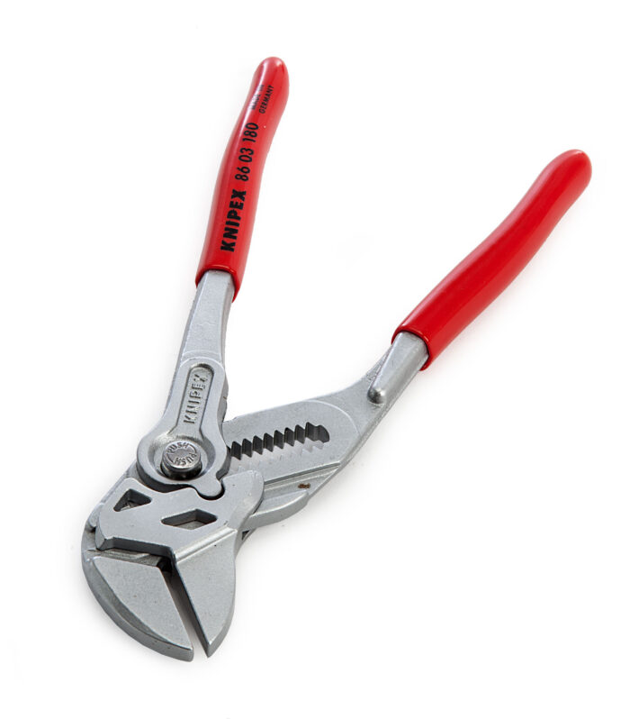 Knipex 86 03 180 SB Chrome Plated Plier Wrench 180mm