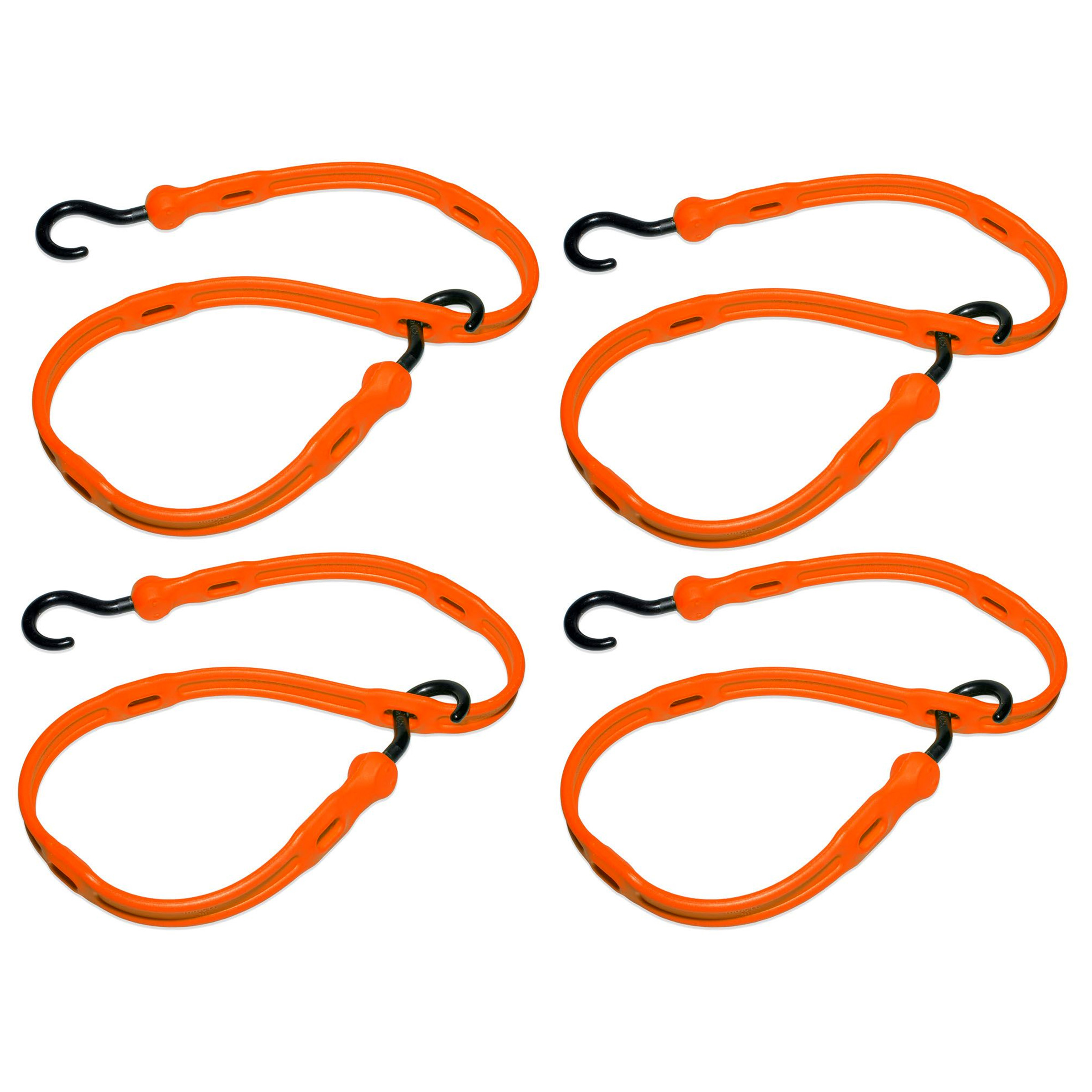 The Perfect Bungee AS36NG4PK-BXST Adjust-A-Strap Bungee Cords in Orange 36" / 91cm (Pack of 4)