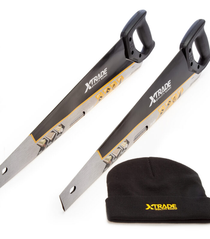 XTrade X0900097 Pack of 2 x Hand Saw 22" + 1 x Beanie Hat