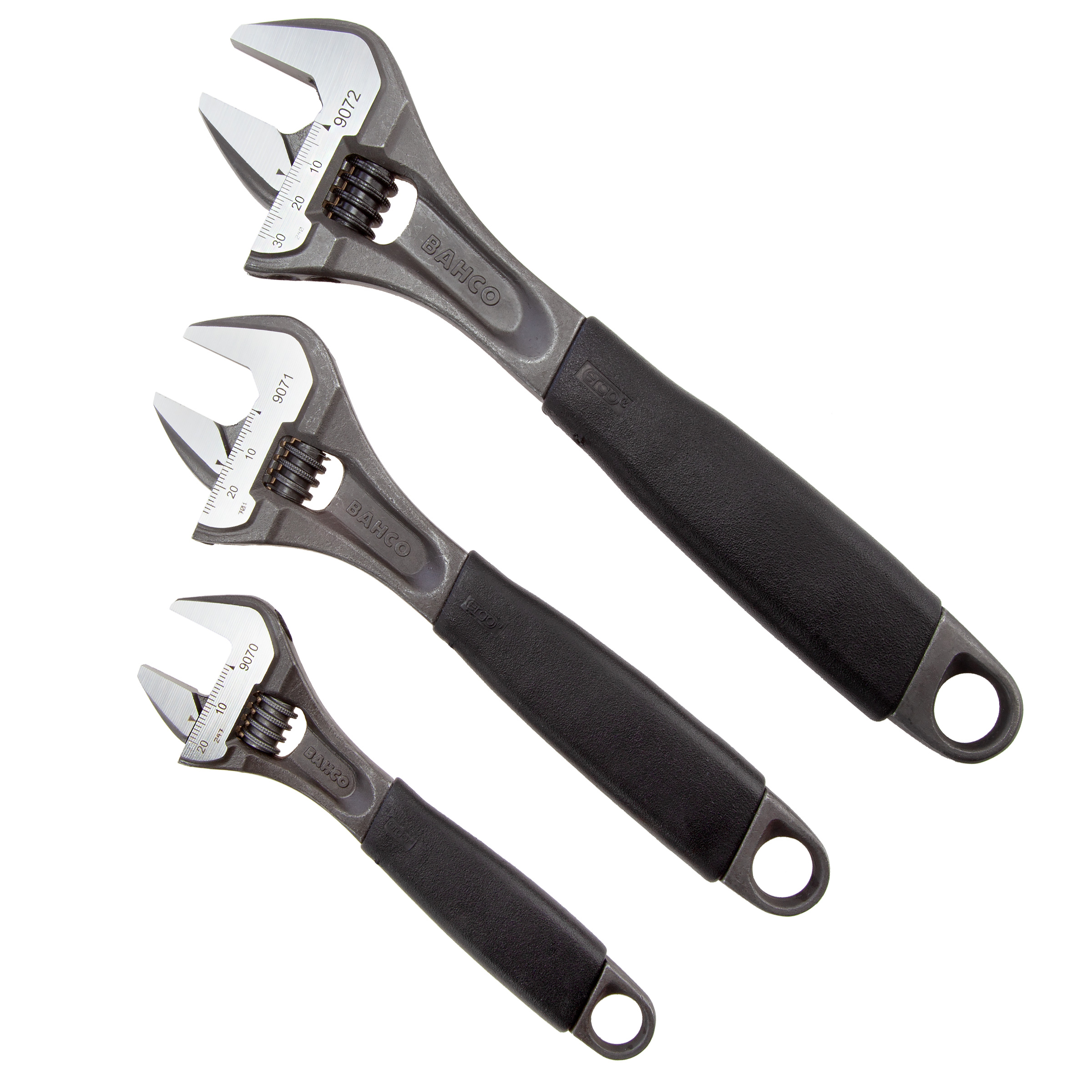 Bahco ADJUST3-90 ERGO Central Nut Adjustable Wrench Set (3 Piece)