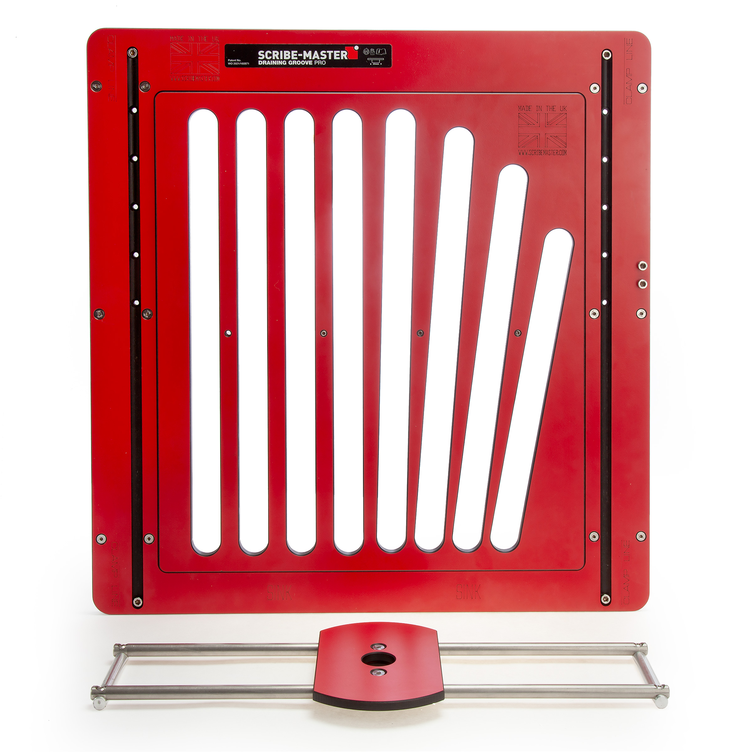 Scribe-Master DGPRO Draining Groove PRO Jig + DGSSSF Straight Slot/Straight Fan Template