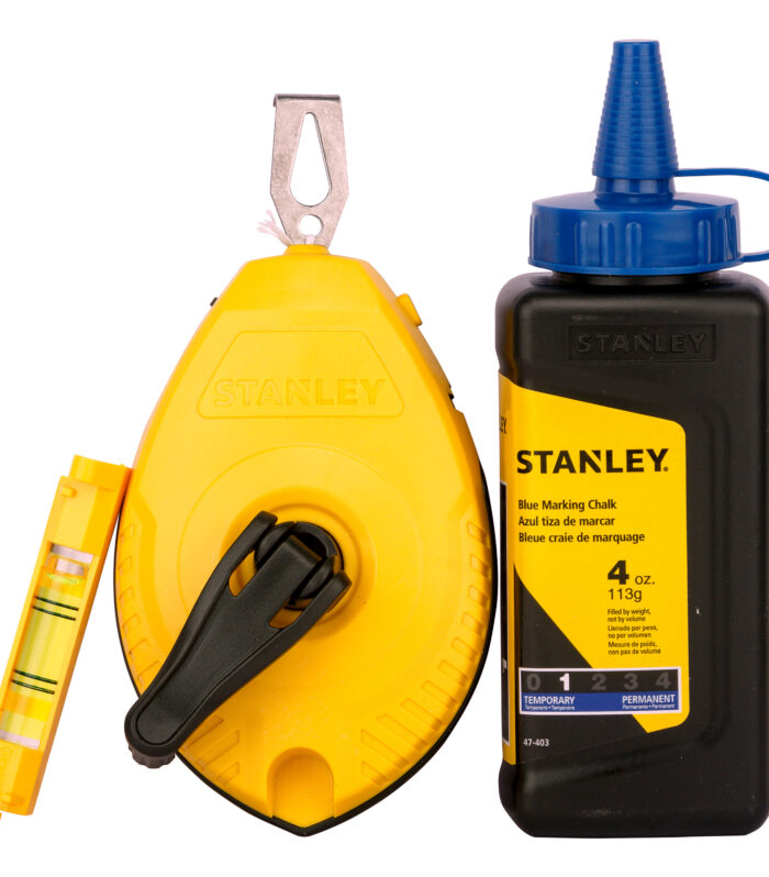 Stanley 0-47-443 Chalk Line & Blue Builders Chalk 30m