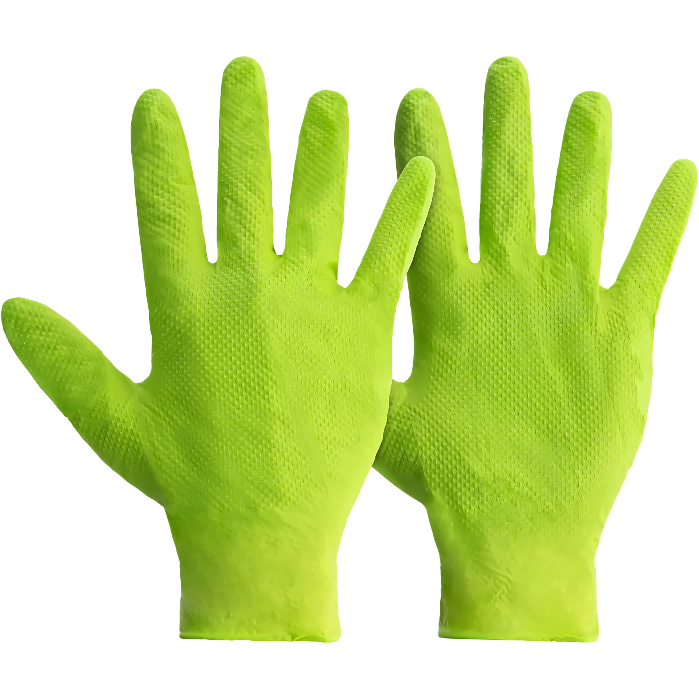 Mercator Ideall Grip Green Nitrile Gloves (Large) (Pack of 50)