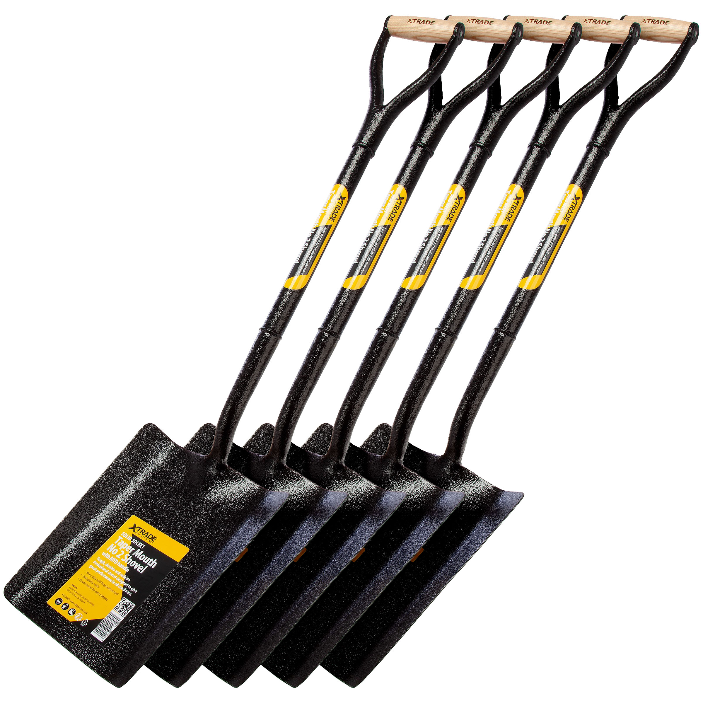 XTrade X1300005 All Steel Taper Mouth No.2 Shovel (Pack of 5)