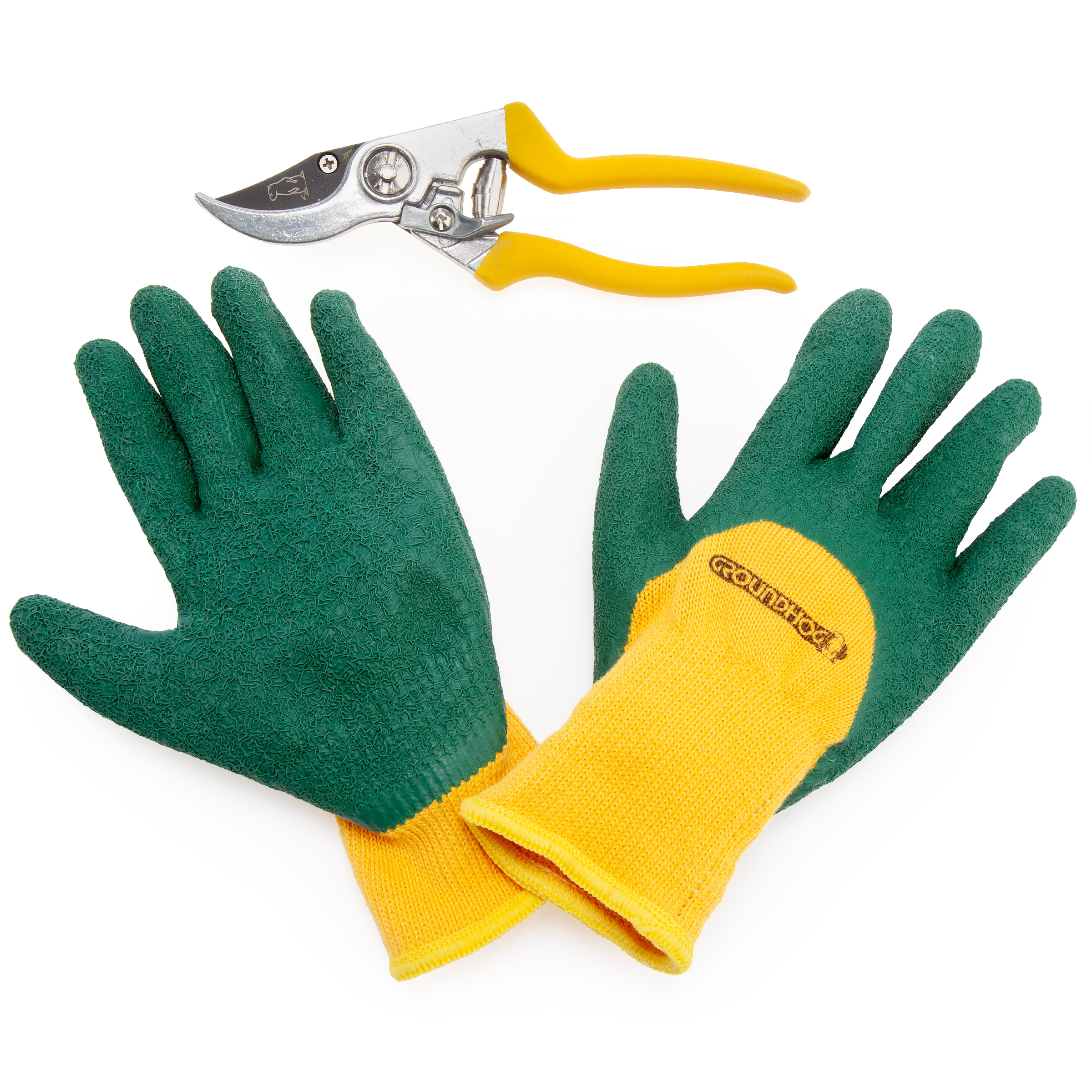 Groundhog G1300063 Bypass Secateurs 8"/200MM & Glove Set