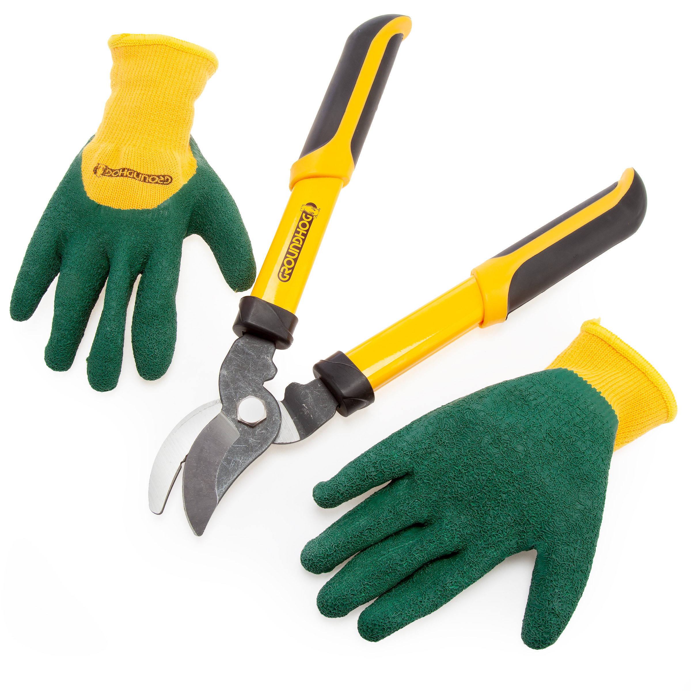 Groundhog G1300067 Mini Bypass Lopper 15"/380MM & Glove Set