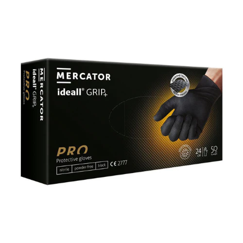 Predator by Ron Mercaror Pro Ideal Grip Black Gloves Size 8 (M) (Pack of 50)