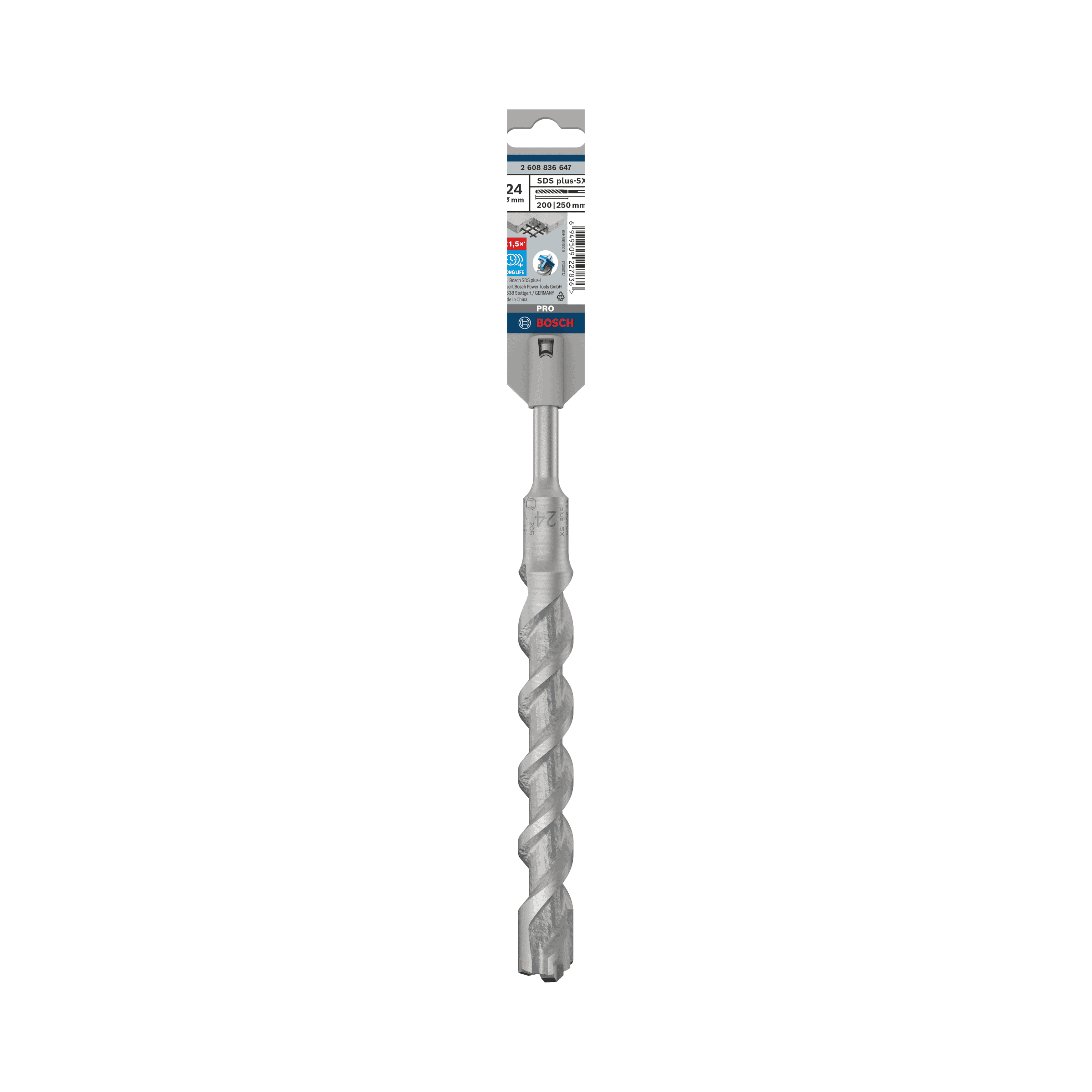 Bosch 2608836647 SDS Plus-5X Hammer Drill Bit 24 x 200mm