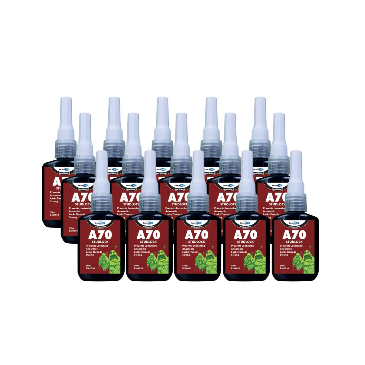 Bond It A70 Studlock Anaerobic Adhesive 50ml - Box of 15