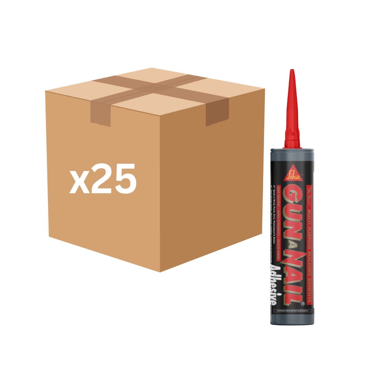 Sika Gun A Nail Grab Adhesive 290ml (White) - Box of 25