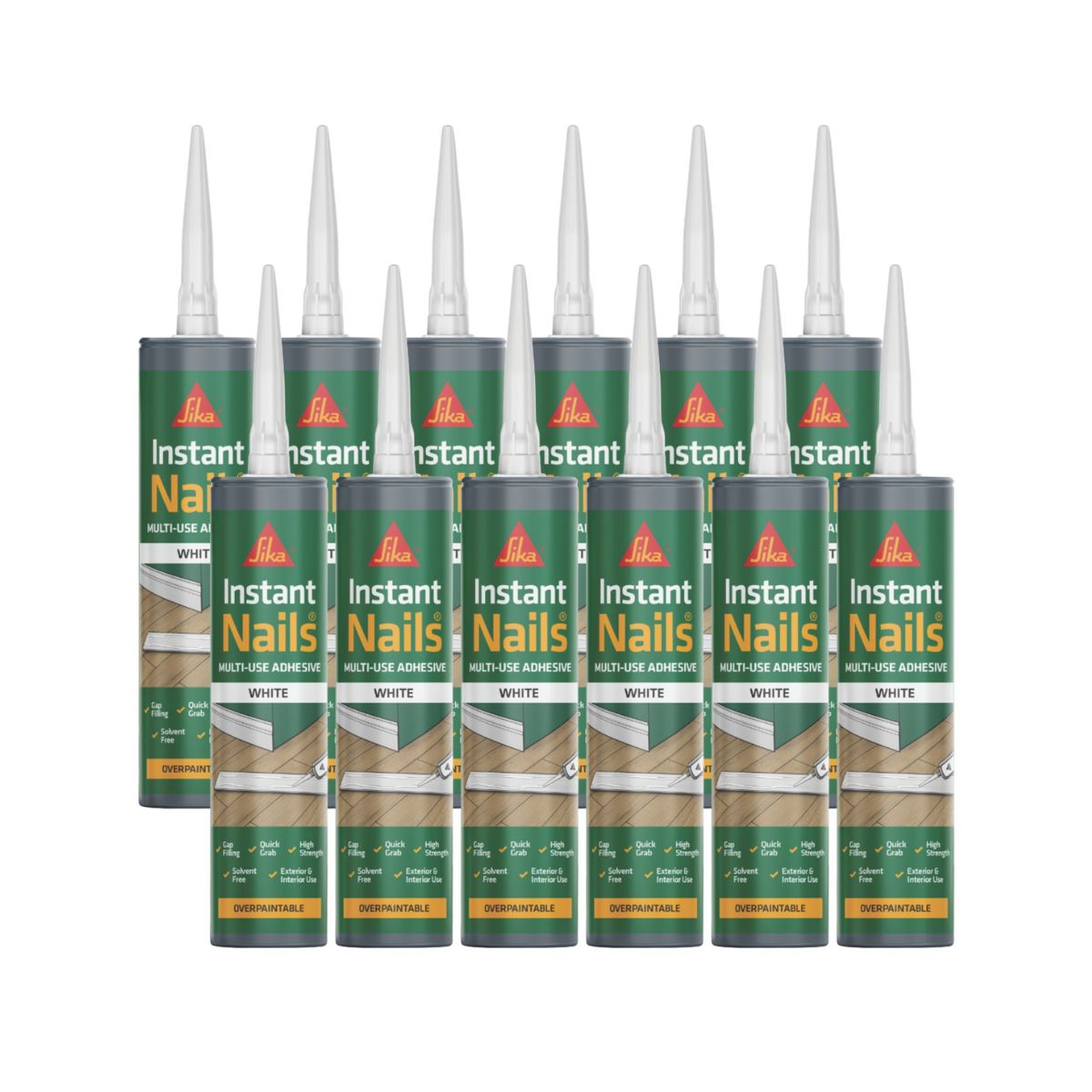 Sika Instant Nails Grab Adhesive 290ml (White) - Box of 12