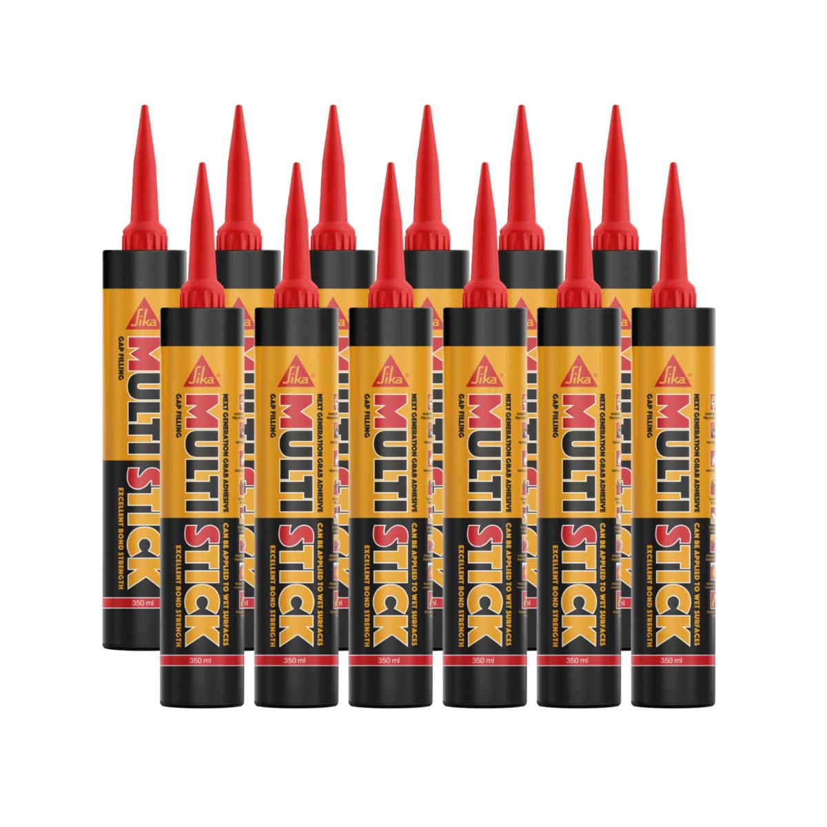 Sika Multi Stick Hybrid Grab Adhesive 350ml (White) - Box of 12