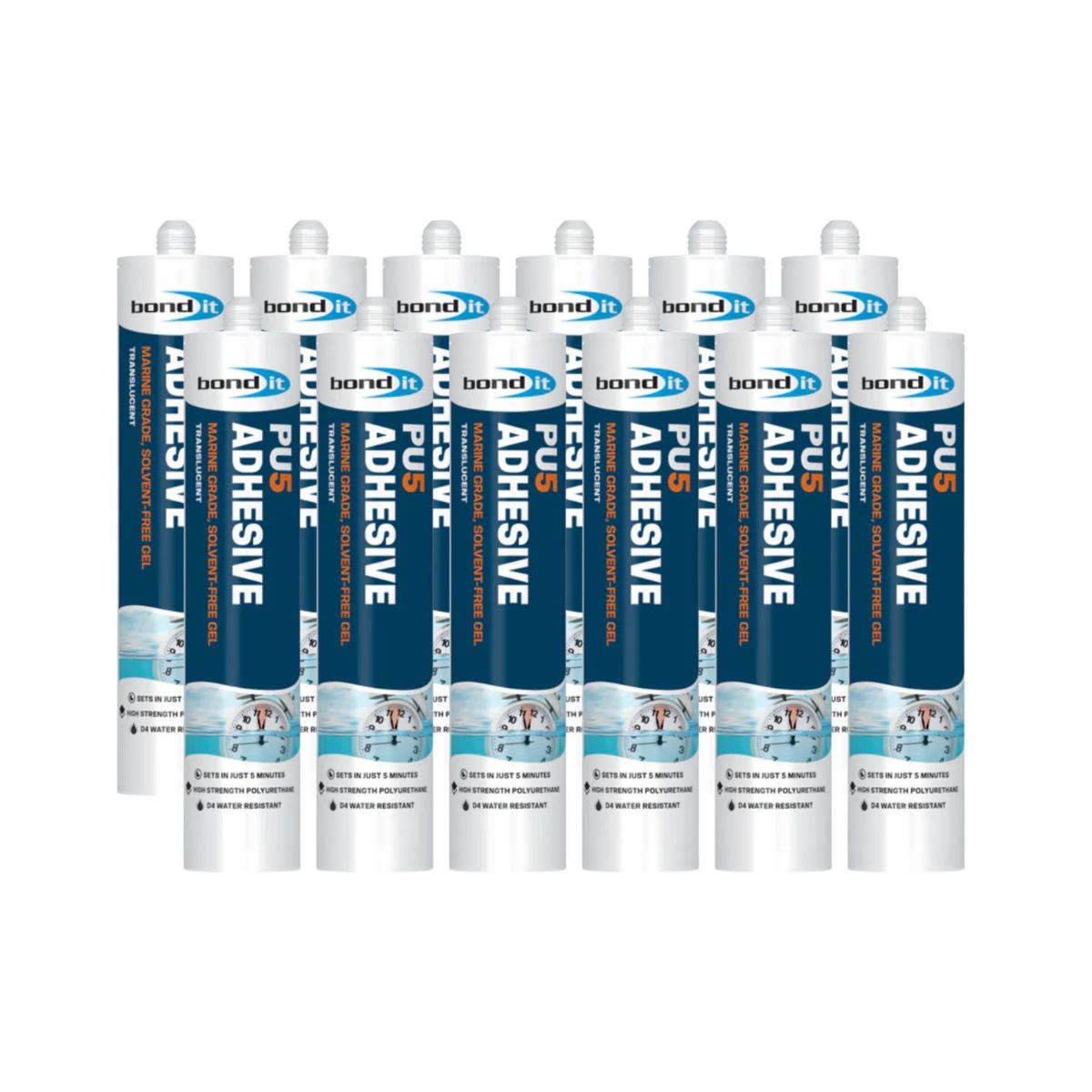 Bond It 5 Minute PU Wood Gel Adhesive 300ml (Box of 12)