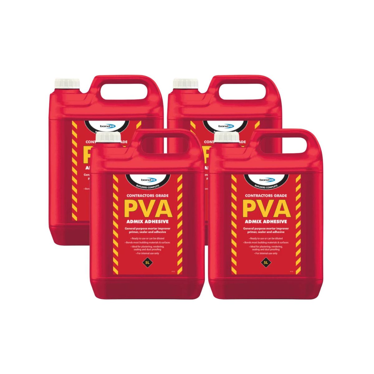Bond It Contractors Grade PVA Admix Adhesive 5L (Box of 4)
