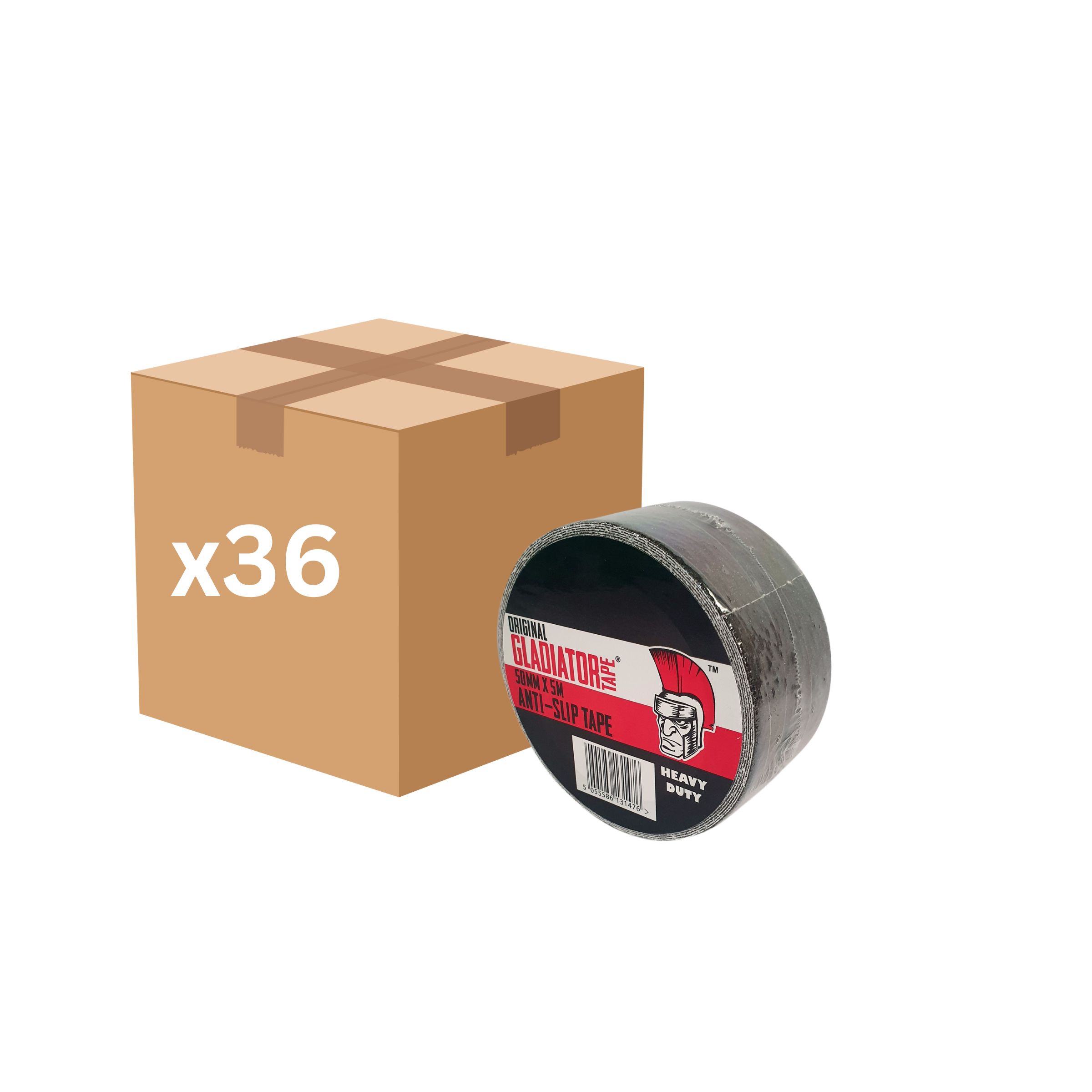 Gladiator Anti-Slip Tape 50mm x 5m (Black) - 36 Rolls