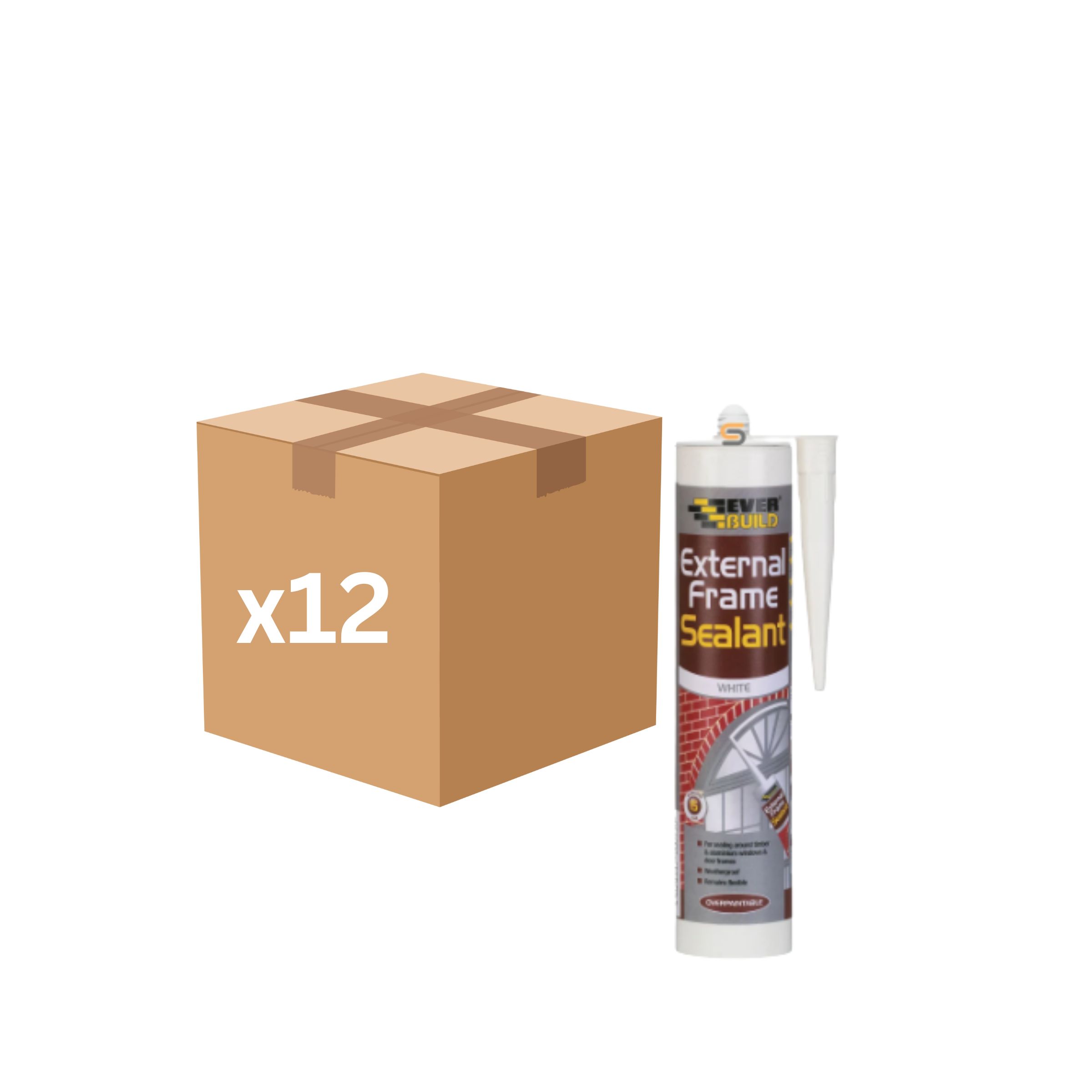 Everbuild External Frame Sealant 290ml (White) - 12 Box