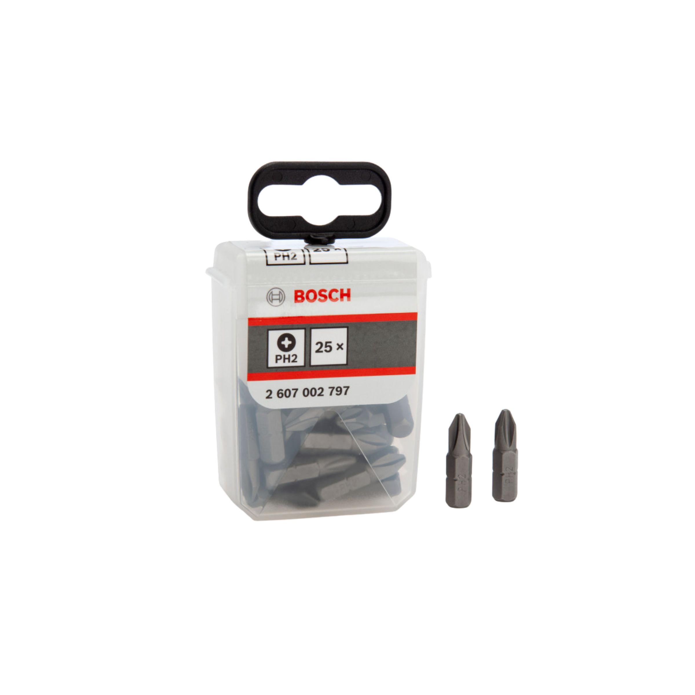 Bosch 2608522186 Extra Hard PH2 Screwdriver Bits 25mm (25 Piece TicTac Box)
