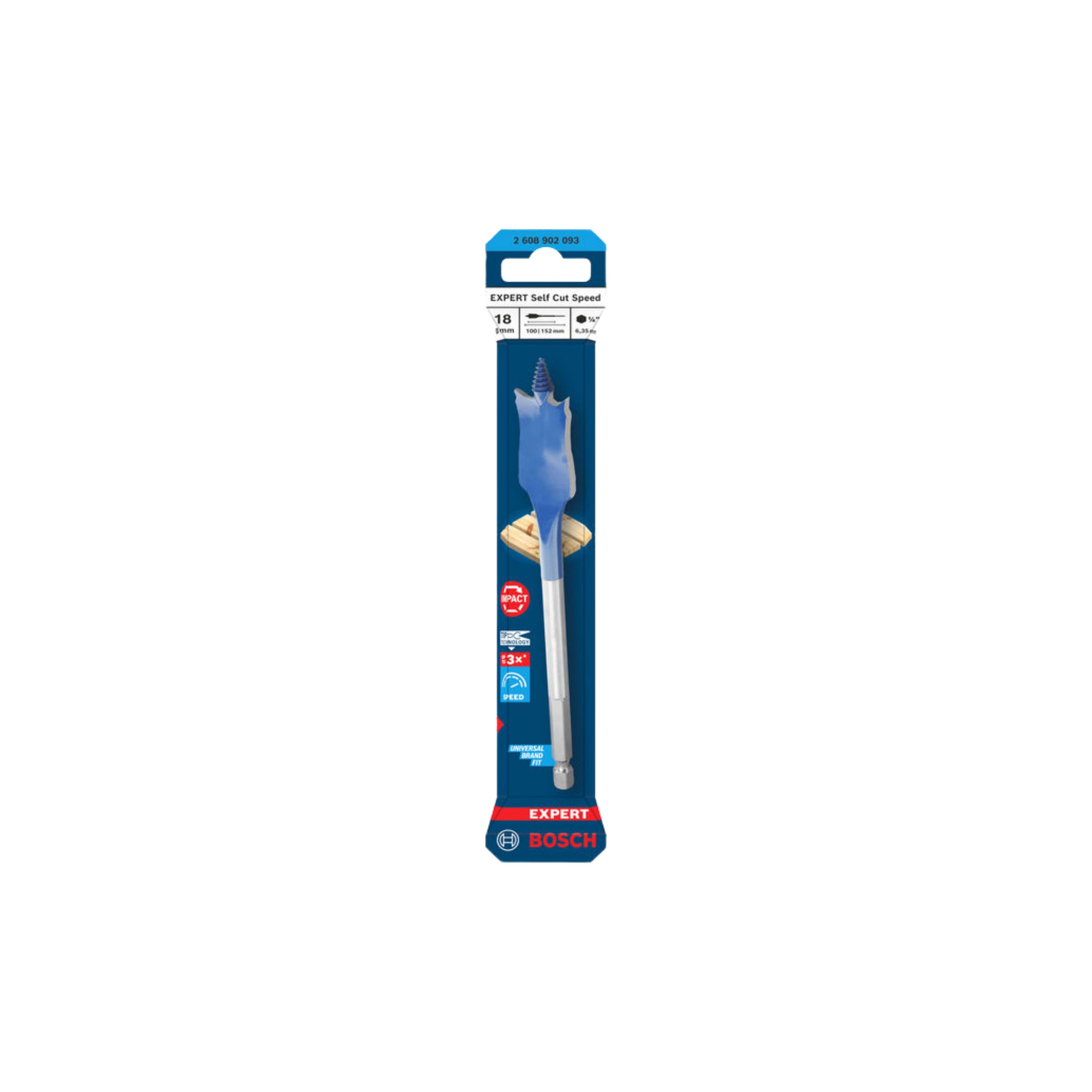 Bosch EXPERT Speed Spade Drill Bit18x152mm