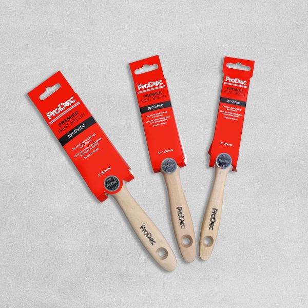 ProDec Premier Trade Professional Synthetic Paint Brush  various sizes