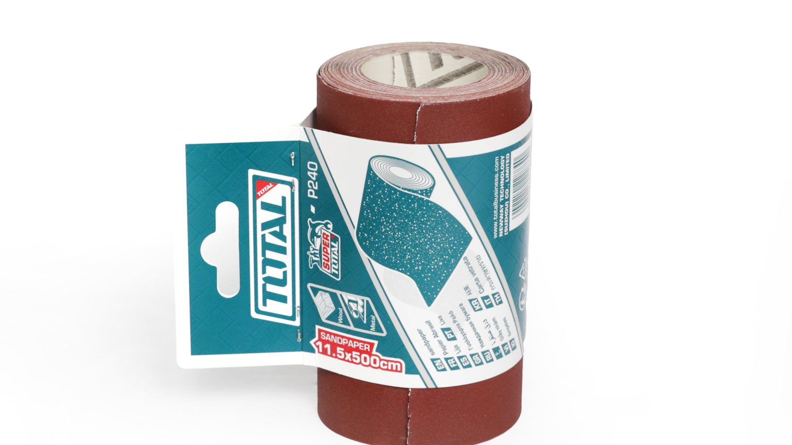 Total Sandpaper Roll 115mm x 5metre P40-P240 Various Grits