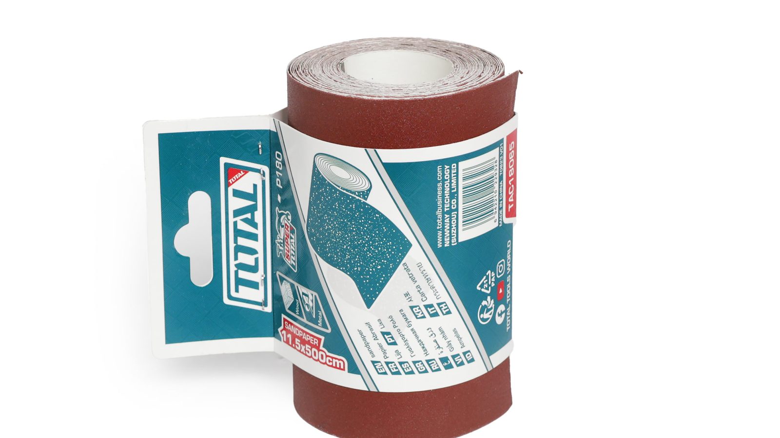 Total Sandpaper Roll 115mm x 5metre P40-P240 Various Grits