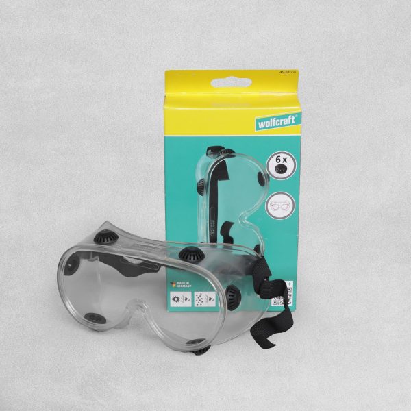 Wolfcraft Safety Eyeware Full-view Adjustable Goggles