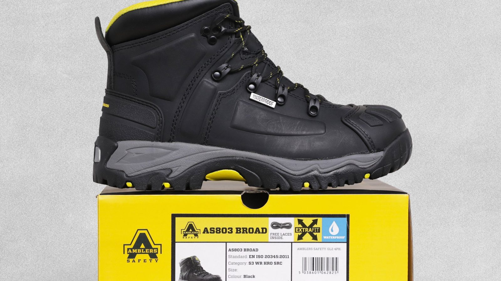 Amblers AS803 Waterproof Wide Fit Safety Work Boots Black  VARIOUS SIZES