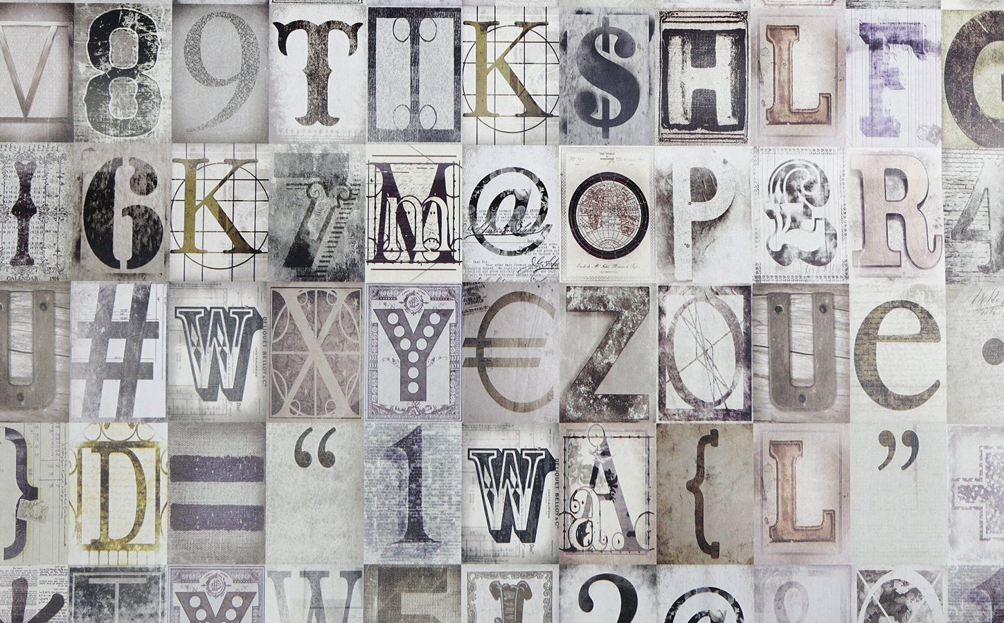 1 Wall Designer Photo Motif Wallpaper – Typograpy