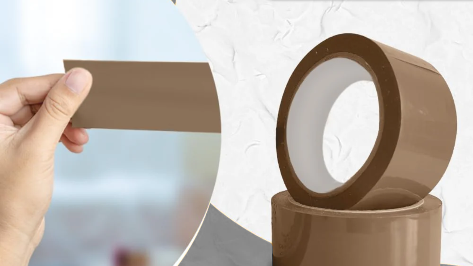 Brown Packing Sticky Tape 48mm x 66m – 3 Rolls
