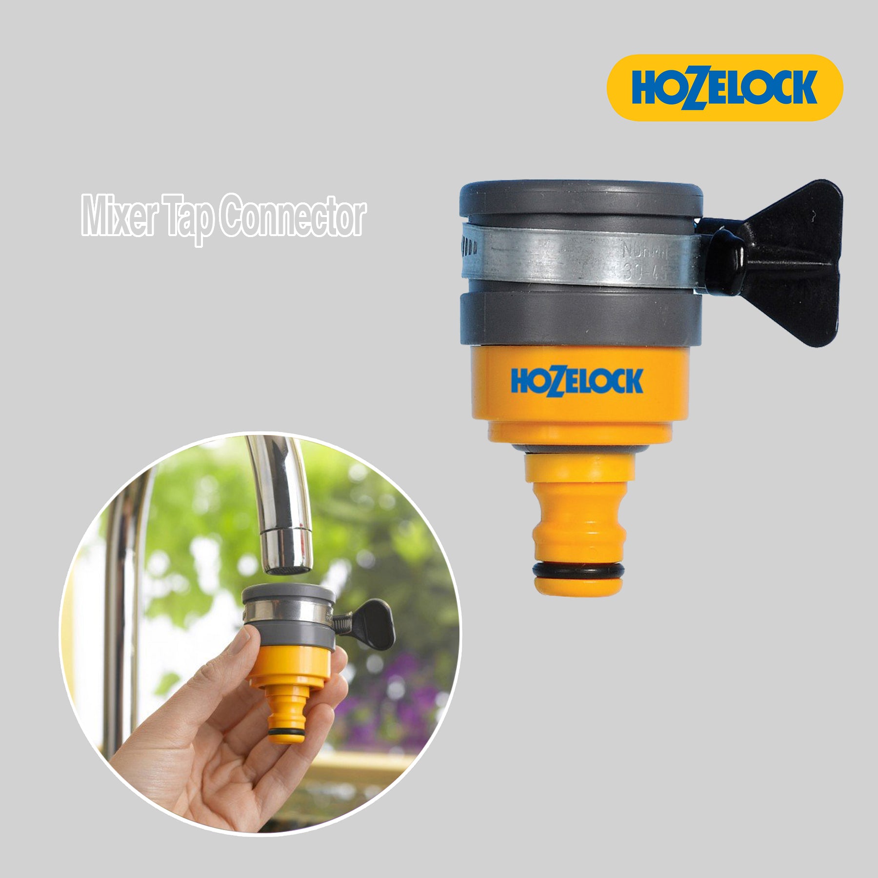 Hozelock 2177 Round Tap Connector - 24mm Max