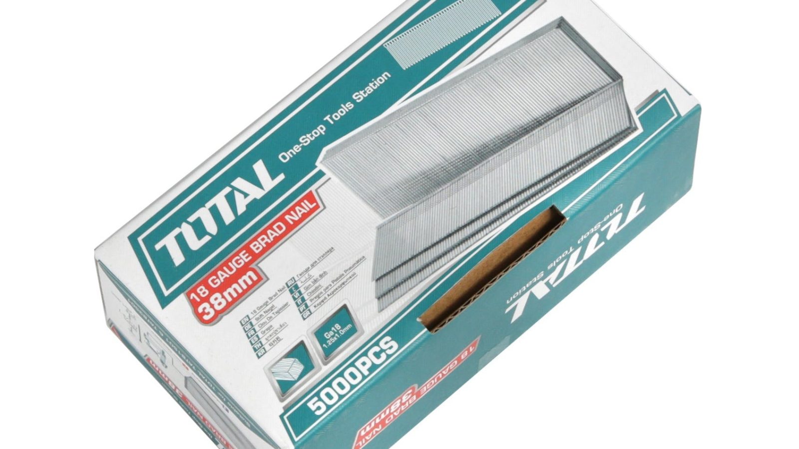 Total 18 Gauge Brad Nails 25-50mm – 5000pcs